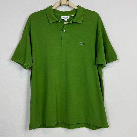 Lacoste Green Tricot Classic Fit Polo Shirt XXL - Picture 1 of 7